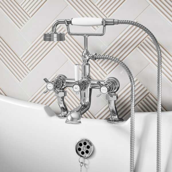 Farnham Bath Shower Mixer – Crosshead - Image 2