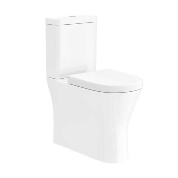 Preston Fully Enclosed Toilet Pan, Cistern & Soft Close Seat