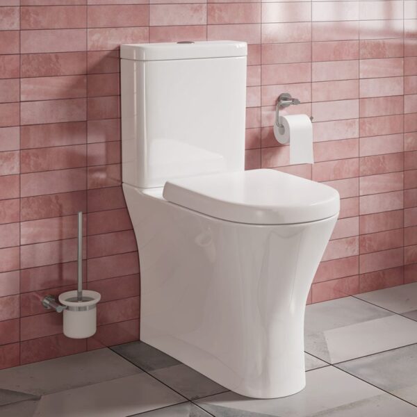 Preston Fully Enclosed Toilet Pan, Cistern & Soft Close Seat - Image 5
